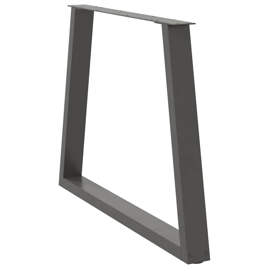 vidaXL Dining Table Legs V-Shape 3 pcs Anthracite 90x(72-73,3) cm Steel