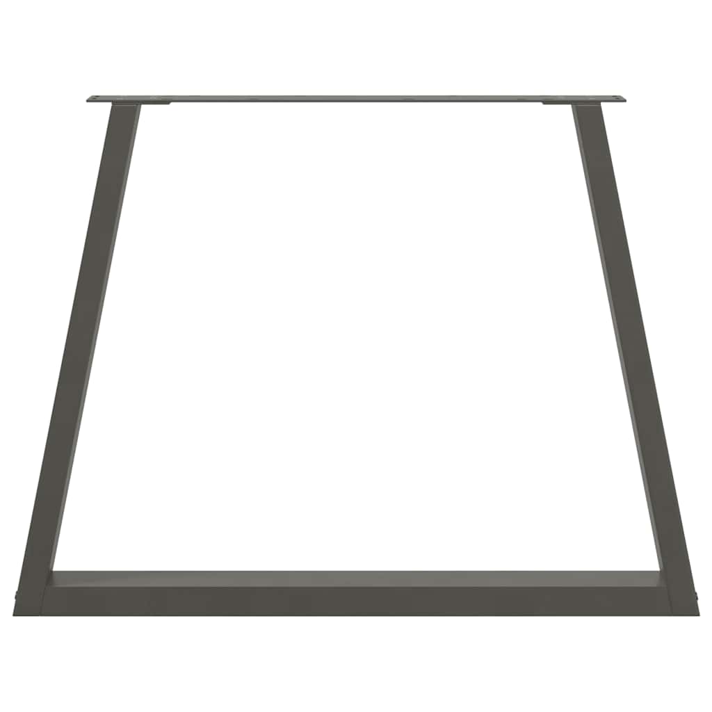 vidaXL Dining Table Legs V-Shape 3 pcs Anthracite 90x(72-73,3) cm Steel