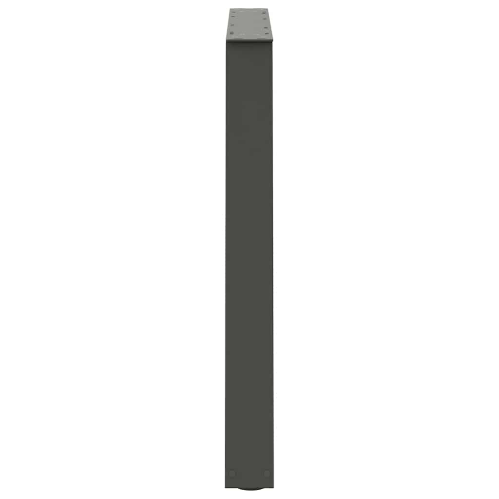 vidaXL Dining Table Legs V-Shape 3 pcs Anthracite 90x(72-73.3) cm Steel