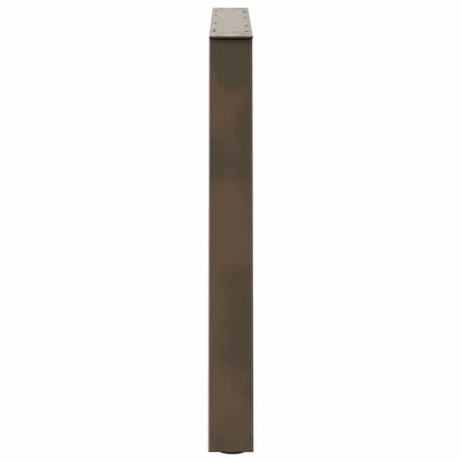 vidaXL Dining Table Legs V-Shape 3 pcs Natural Steel 90x(72-73.3) cm Steel
