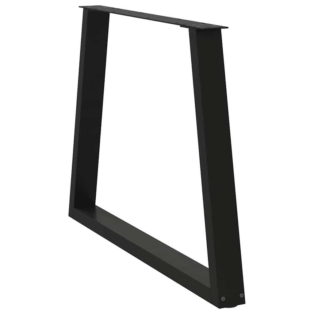 vidaXL Dining Table Legs V-Shape 3 pcs Black 100x(72-73.3) cm Steel