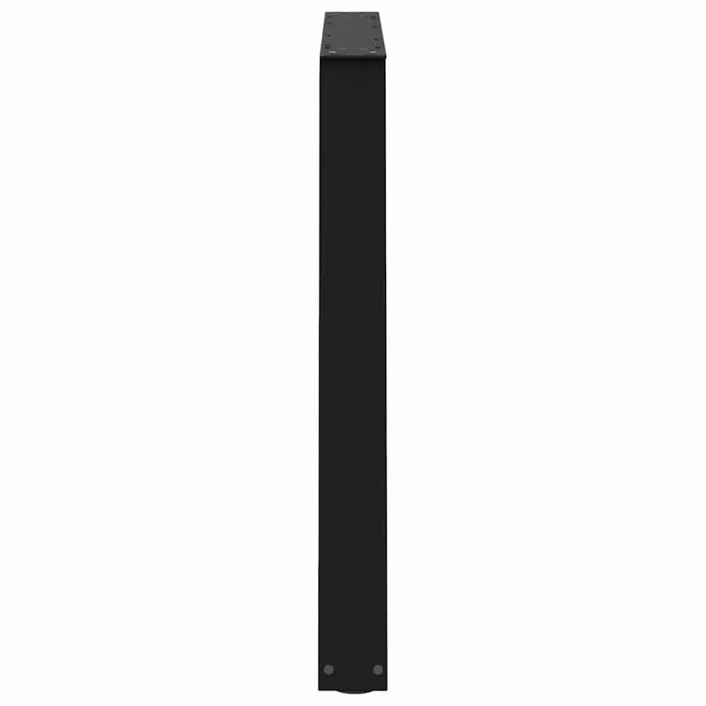 vidaXL Dining Table Legs V-Shape 3 pcs Black 100x(72-73.3) cm Steel