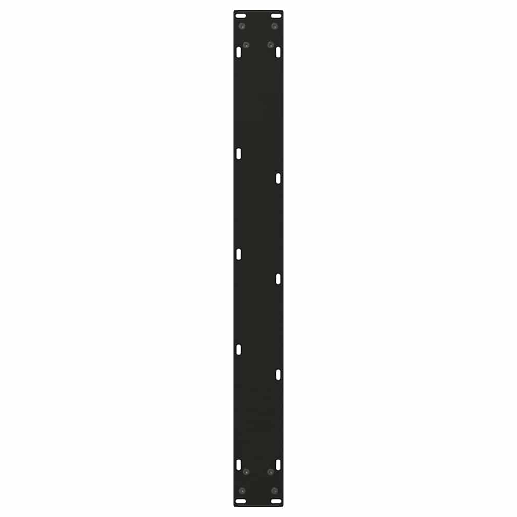 vidaXL Dining Table Legs V-Shape 3 pcs Black 100x(72-73.3) cm Steel