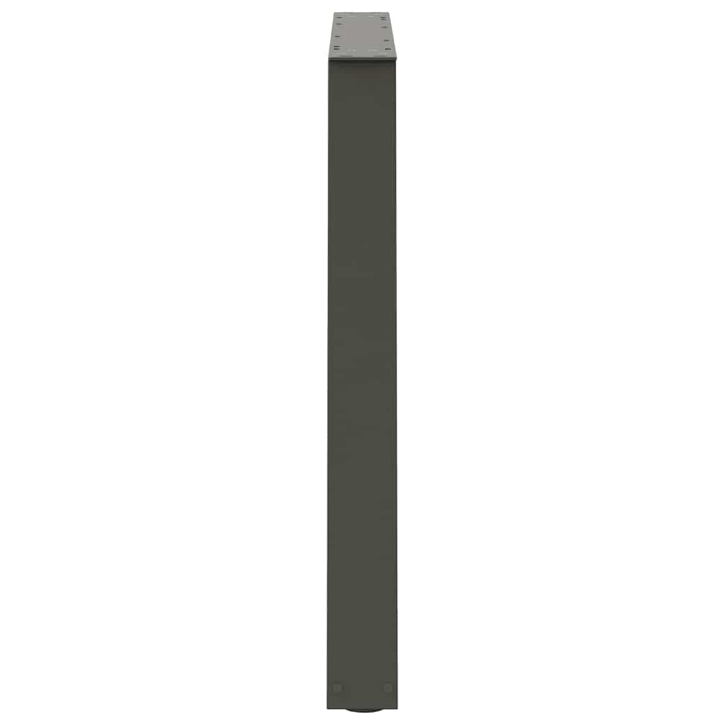 vidaXL Dining Table Legs V-Shape 3 pcs Anthracite 100x(72-73.3) cm Steel