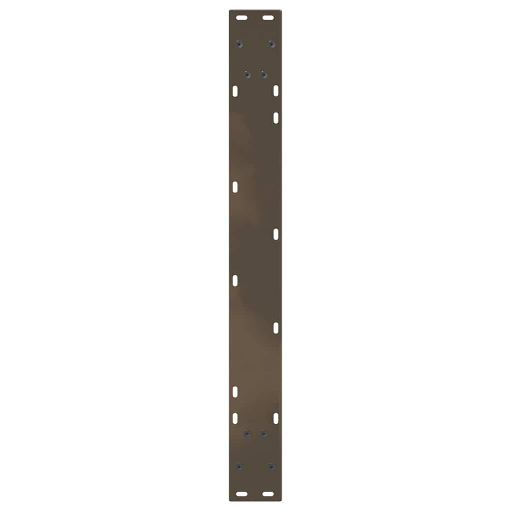 vidaXL Dining Table Legs V-Shape 3 pcs Natural Steel 100x(72-73,3) cm Steel