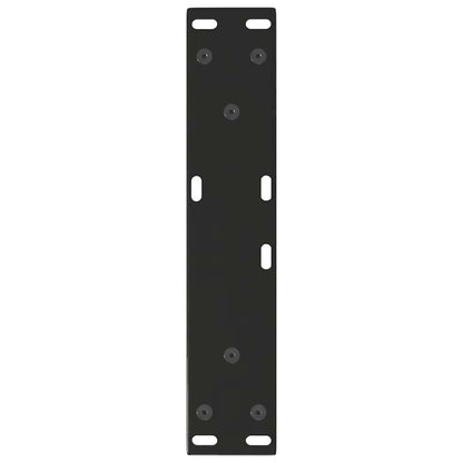 vidaXL Coffee Table Legs V-Shape 2 pcs Black 30x(30-31.3) cm Steel
