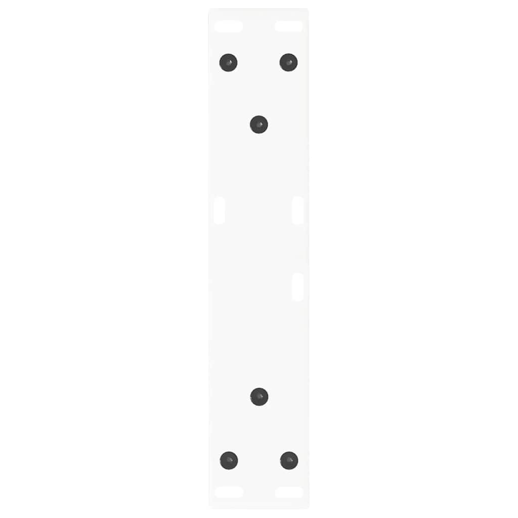 vidaXL Coffee Table Legs V-Shape 2 pcs White 30x(30-31.3) cm Steel
