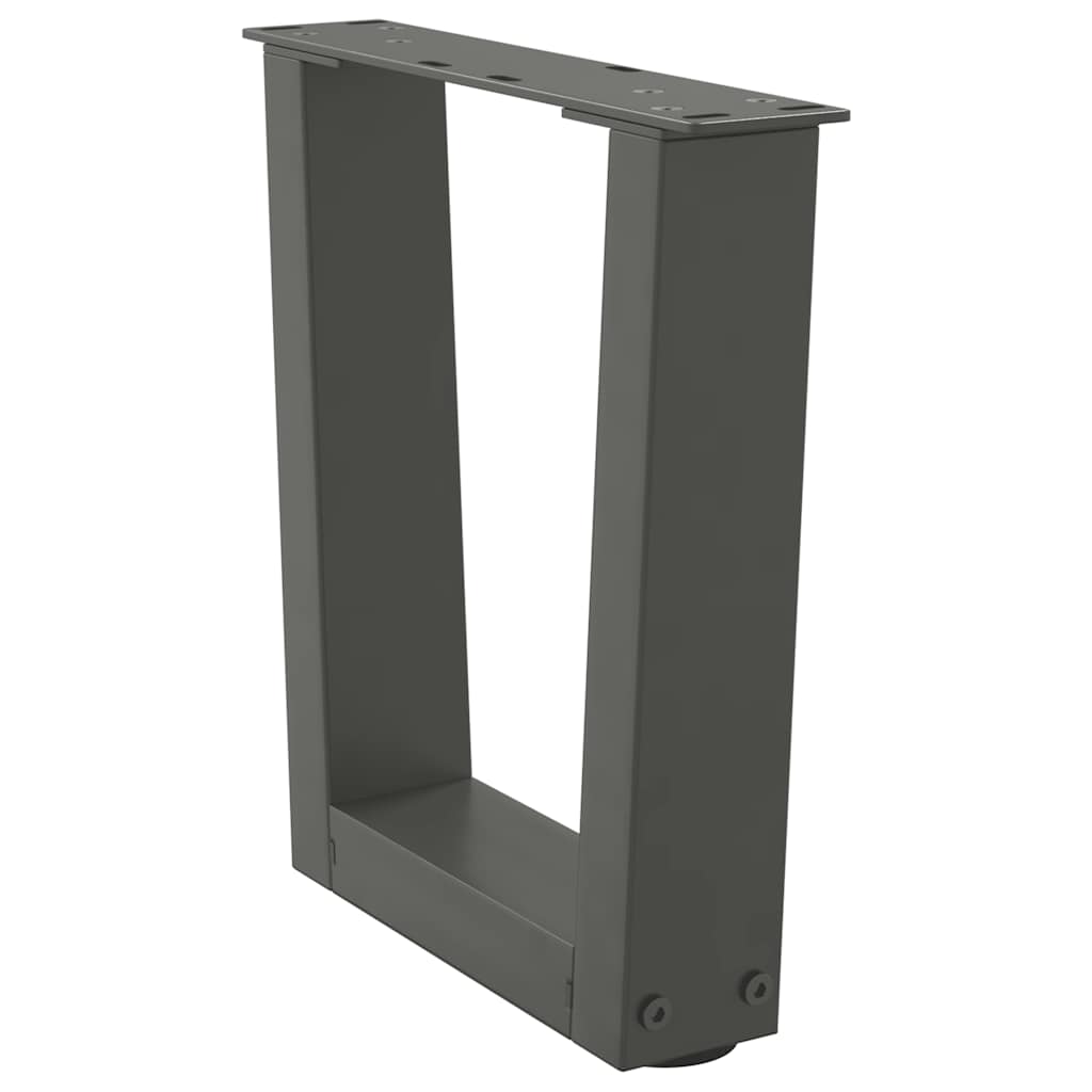 vidaXL Coffee Table Legs V-Shape 2 pcs Anthracite 30x(30-31.3) cm Steel
