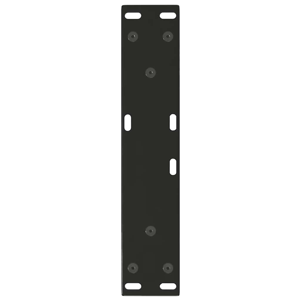 vidaXL Coffee Table Legs V-Shape 2 pcs Black 40x(30-31.3) cm Steel