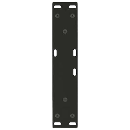 vidaXL Coffee Table Legs V-Shape 2 pcs Black 40x(30-31.3) cm Steel
