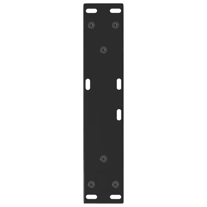 vidaXL Coffee Table Legs V-Shape 2 pcs Black 40x(30-31.3) cm Steel