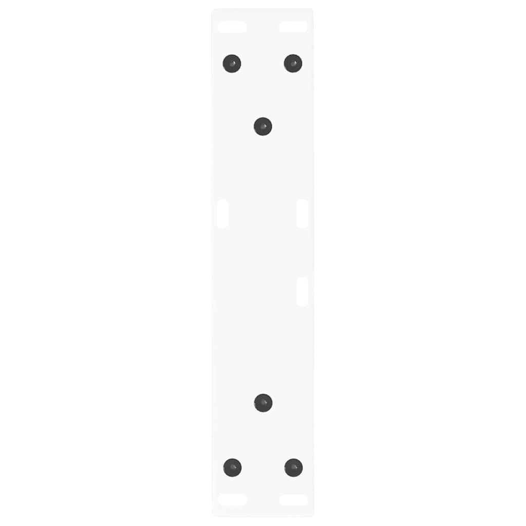vidaXL Coffee Table Legs V-Shape 2 pcs White 40x(30-31.3) cm Steel