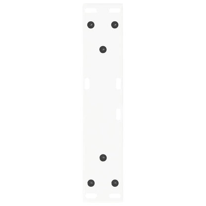 vidaXL Coffee Table Legs V-Shape 2 pcs White 40x(30-31.3) cm Steel
