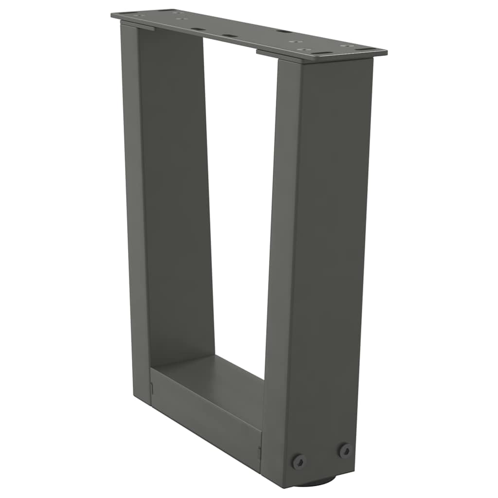 vidaXL Coffee Table Legs V-Shape 2 pcs Anthracite 40x(30-31.3) cm Steel