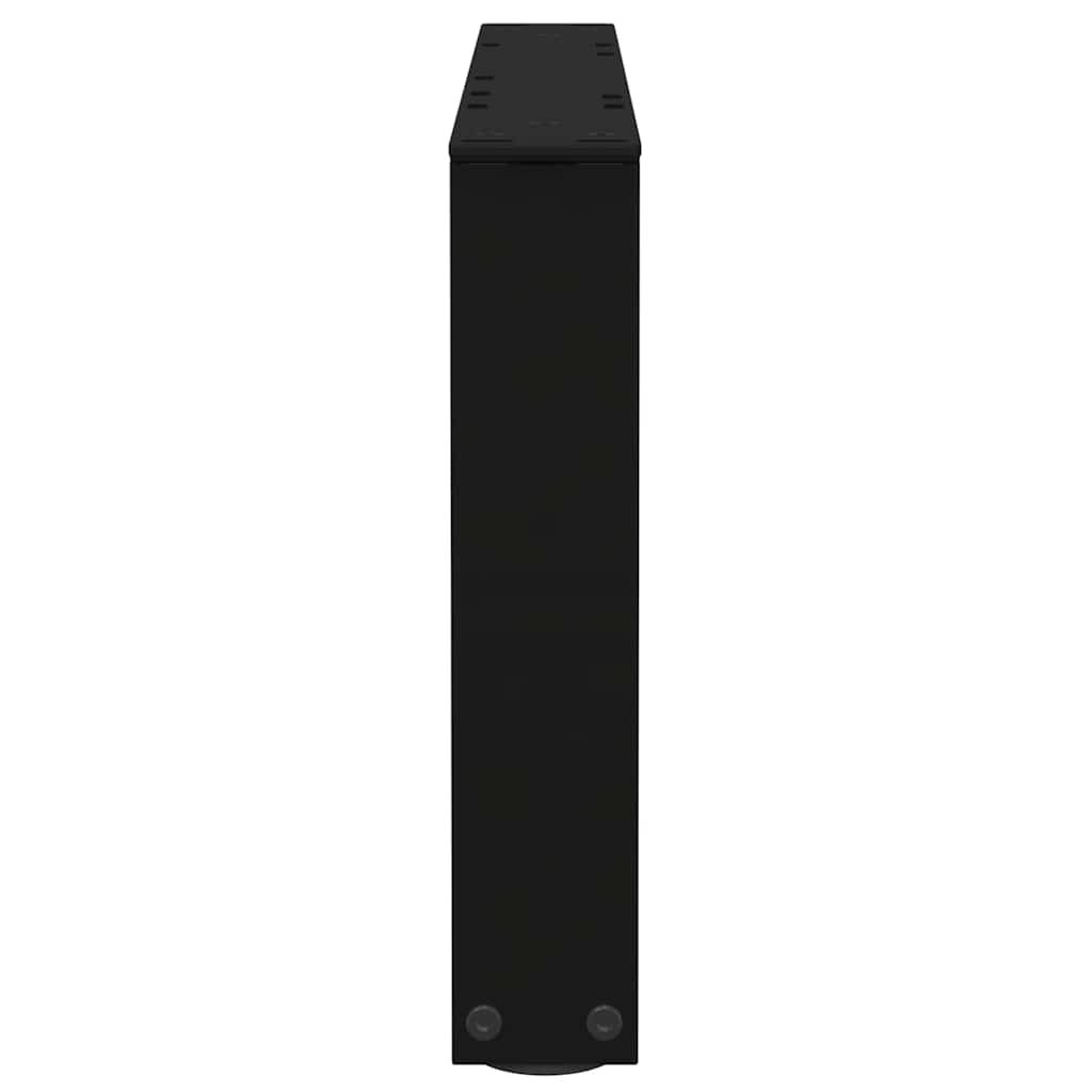 vidaXL Coffee Table Legs V-Shape 2 pcs Black 50x(30-31.3) cm Steel