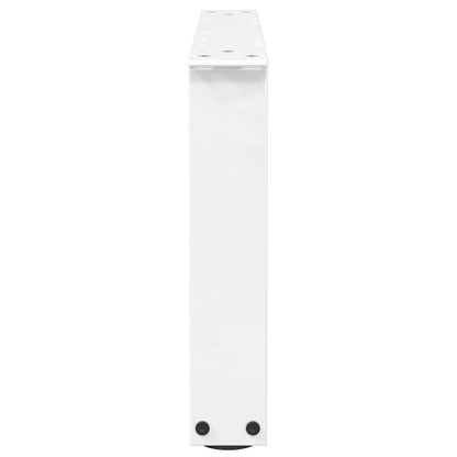 vidaXL Coffee Table Legs V-Shape 2 pcs White 50x(30-31.3) cm Steel