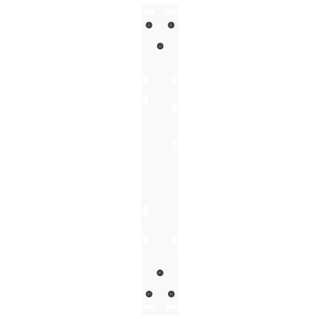 vidaXL Coffee Table Legs V-Shape 2 pcs White 50x(30-31.3) cm Steel