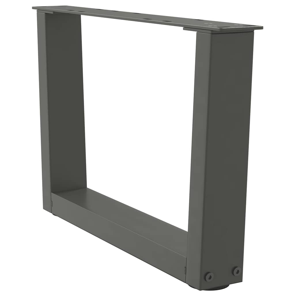 vidaXL Coffee Table Legs V-Shape 2 pcs Anthracite 50x(30-31.3) cm Steel