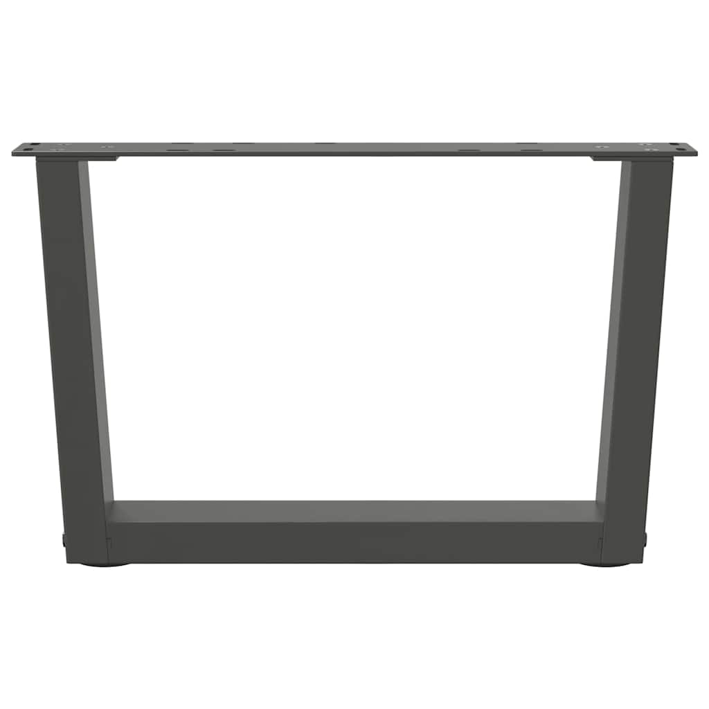 vidaXL Coffee Table Legs V-Shape 2 pcs Anthracite 50x(30-31.3) cm Steel