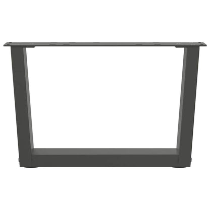 vidaXL Coffee Table Legs V-Shape 2 pcs Anthracite 50x(30-31.3) cm Steel
