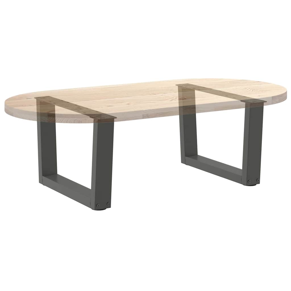 vidaXL Coffee Table Legs V-Shape 2 pcs Anthracite 50x(30-31.3) cm Steel