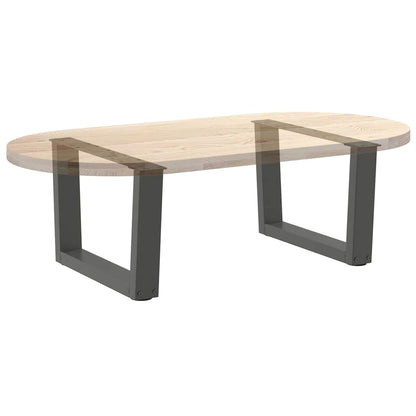 vidaXL Coffee Table Legs V-Shape 2 pcs Anthracite 50x(30-31.3) cm Steel