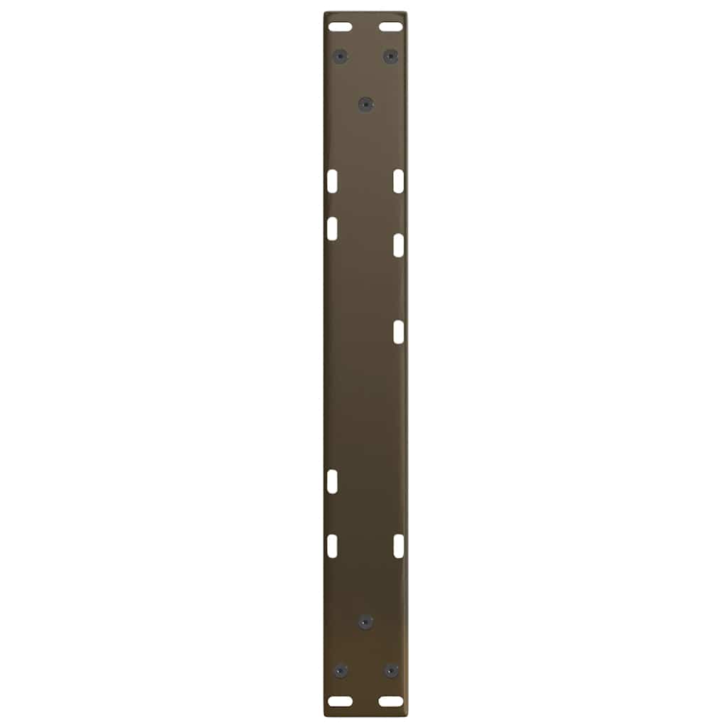 vidaXL Coffee Table Legs V-Shape 2 pcs Natural Steel 50x(30-31.3) cm Steel