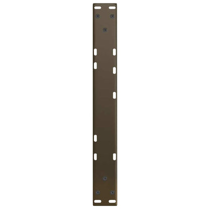 vidaXL Coffee Table Legs V-Shape 2 pcs Natural Steel 50x(30-31.3) cm Steel