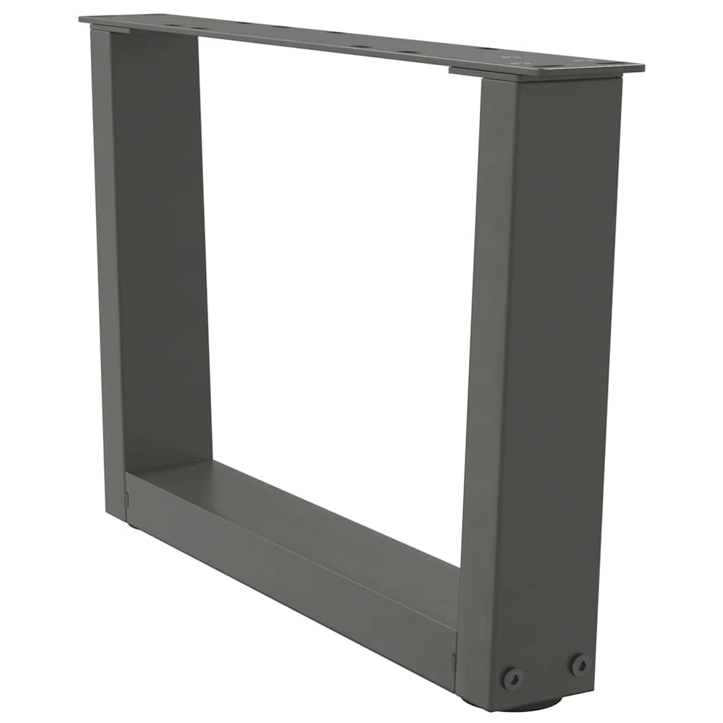 vidaXL Coffee Table Legs V-Shape 2 pcs Anthracite 60x(30-31.3) cm Steel