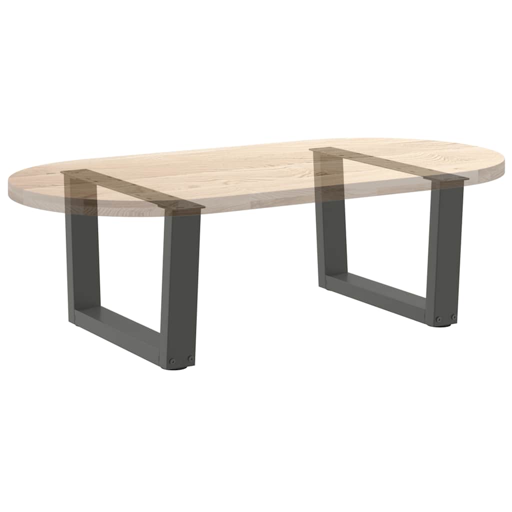 vidaXL Coffee Table Legs V-Shape 2 pcs Anthracite 60x(30-31.3) cm Steel