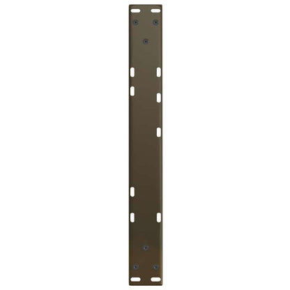vidaXL Coffee Table Legs V-Shape 2 pcs Natural Steel 60x(30-31.3) cm Steel