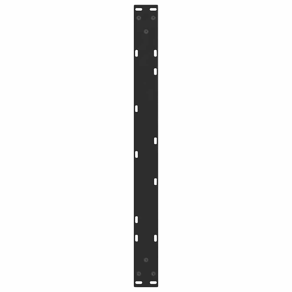 vidaXL Coffee Table Legs V-Shape 2 pcs Black 70x(30-31.3) cm Steel