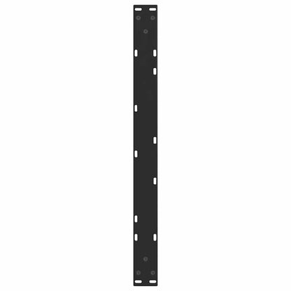 vidaXL Coffee Table Legs V-Shape 2 pcs Black 70x(30-31.3) cm Steel