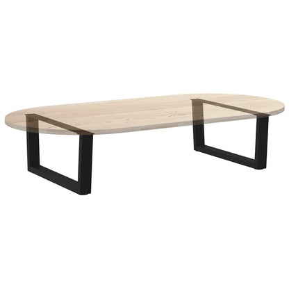 vidaXL Coffee Table Legs V-Shape 2 pcs Black 70x(30-31.3) cm Steel