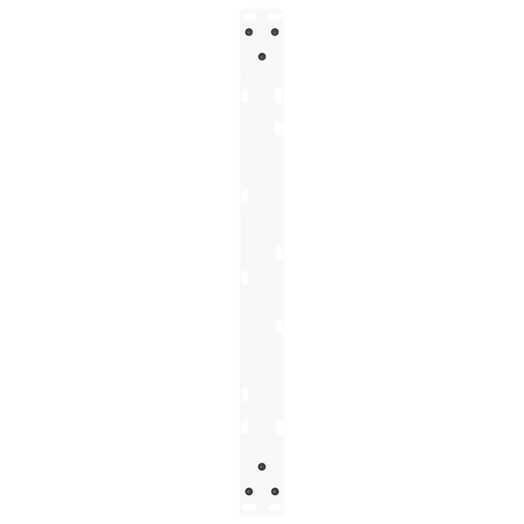 vidaXL Coffee Table Legs V-Shape 2 pcs White 70x(30-31.3) cm Steel