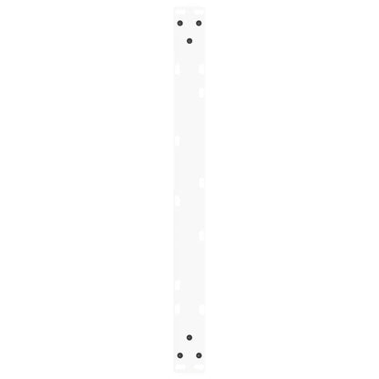 vidaXL Coffee Table Legs V-Shape 2 pcs White 70x(30-31.3) cm Steel