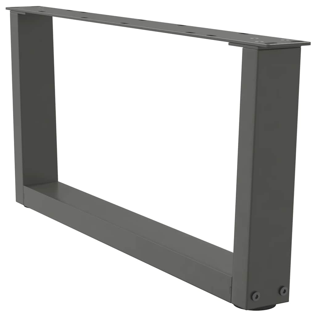 vidaXL Coffee Table Legs V-Shape 2 pcs Anthracite 70x(30-31.3) cm Steel