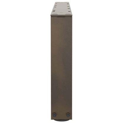 vidaXL Coffee Table Legs V-Shape 2 pcs Natural Steel 70x(30-31.3) cm Steel