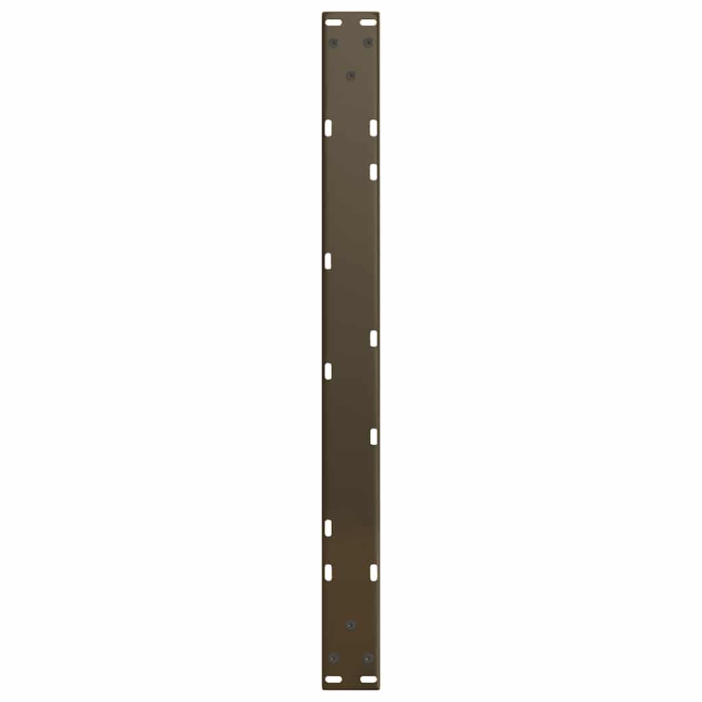 vidaXL Coffee Table Legs V-Shape 2 pcs Natural Steel 70x(30-31.3) cm Steel