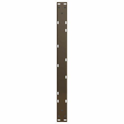 vidaXL Coffee Table Legs V-Shape 2 pcs Natural Steel 70x(30-31.3) cm Steel