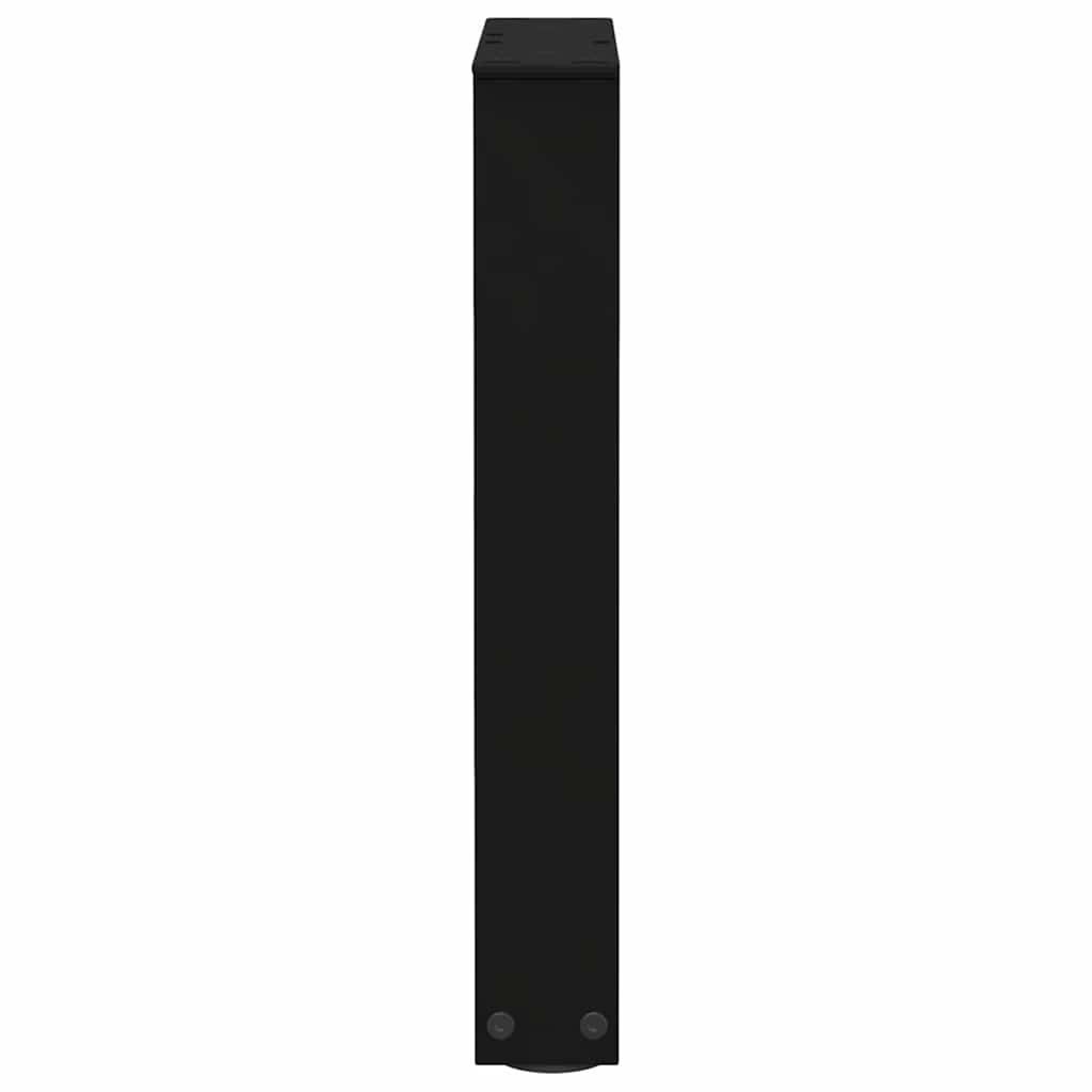 vidaXL Coffee Table Legs V-Shape 2 pcs Black 28x(42-43.3) cm Steel