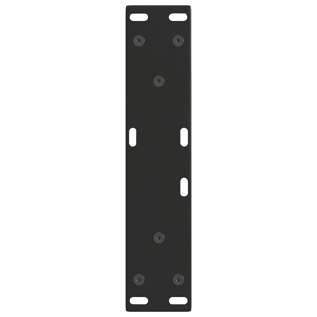 vidaXL Coffee Table Legs V-Shape 2 pcs Black 28x(42-43.3) cm Steel