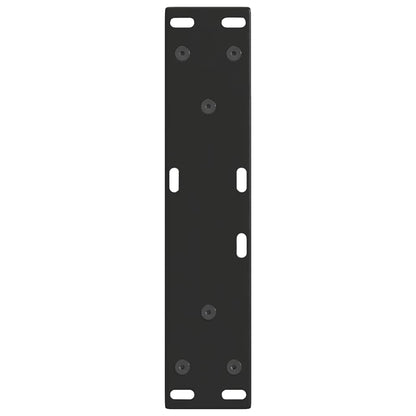 vidaXL Coffee Table Legs V-Shape 2 pcs Black 28x(42-43.3) cm Steel