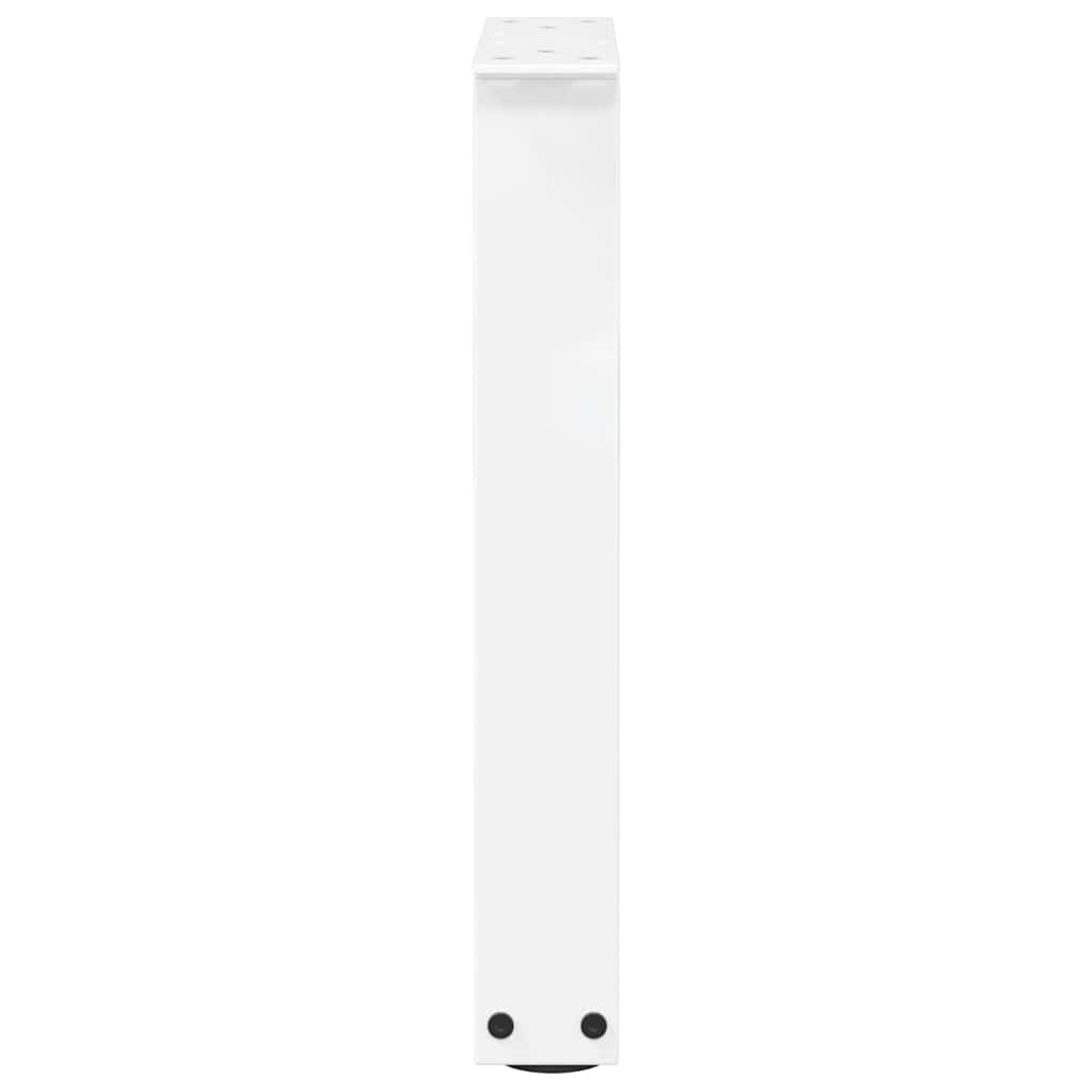 vidaXL Coffee Table Legs V-Shape 2 pcs White 28x(42-43,3) cm Steel