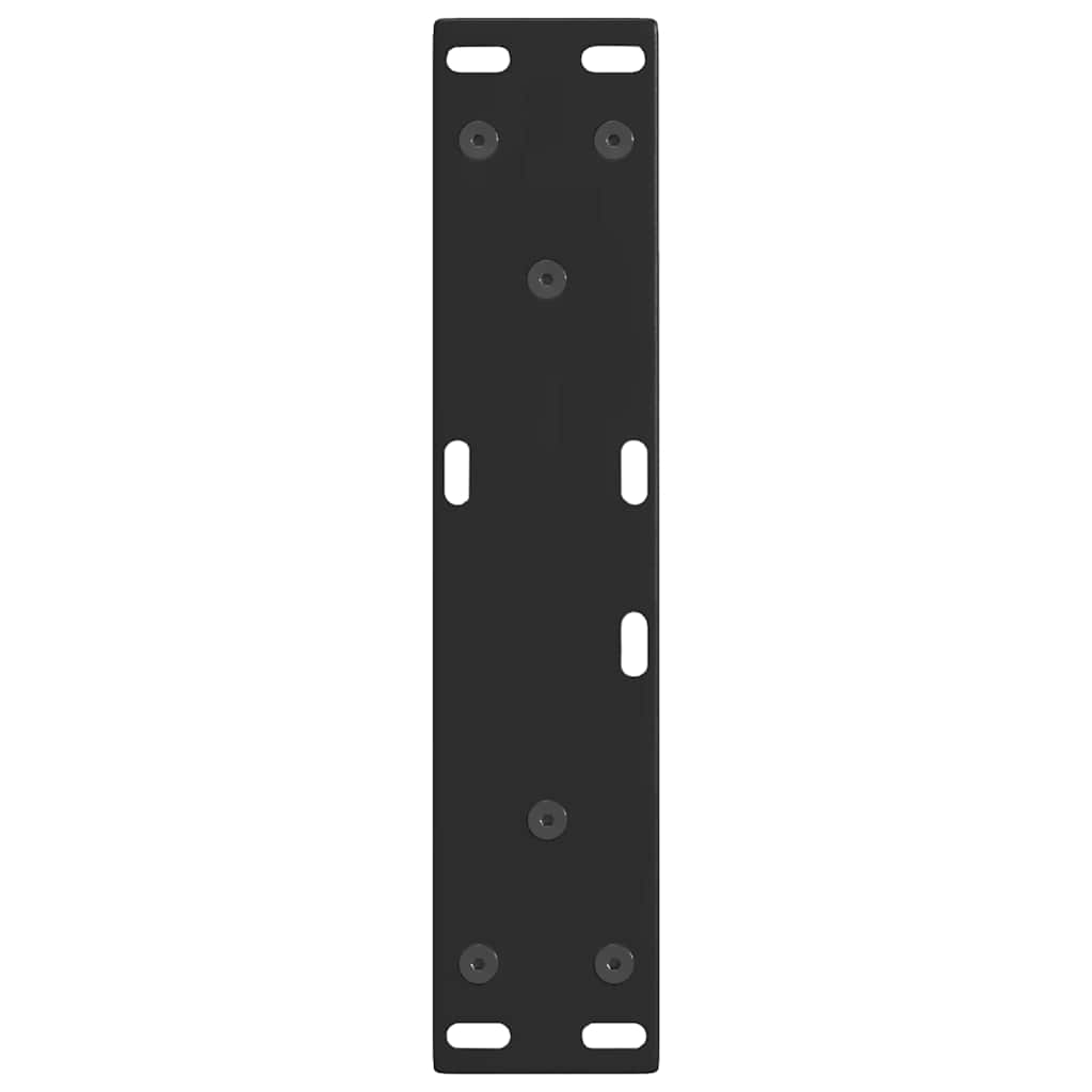 vidaXL Coffee Table Legs V-Shape 2 pcs Black 38x(42-43.3) cm Steel