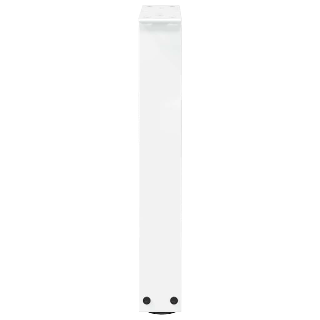 vidaXL Coffee Table Legs V-Shape 2 pcs White 38x(42-43.3) cm Steel