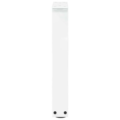 vidaXL Coffee Table Legs V-Shape 2 pcs White 38x(42-43.3) cm Steel