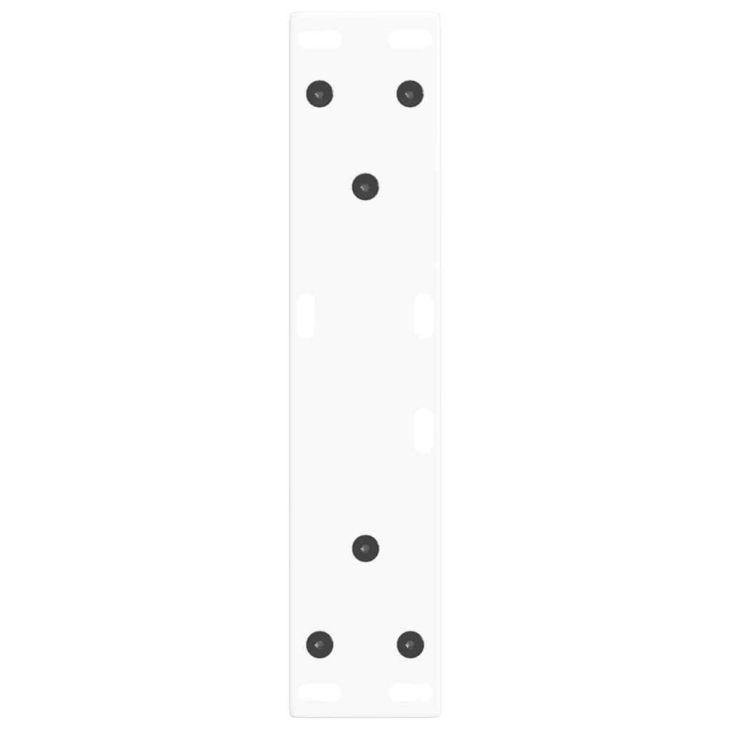 vidaXL Coffee Table Legs V-Shape 2 pcs White 38x(42-43.3) cm Steel