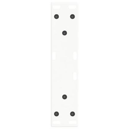 vidaXL Coffee Table Legs V-Shape 2 pcs White 38x(42-43.3) cm Steel