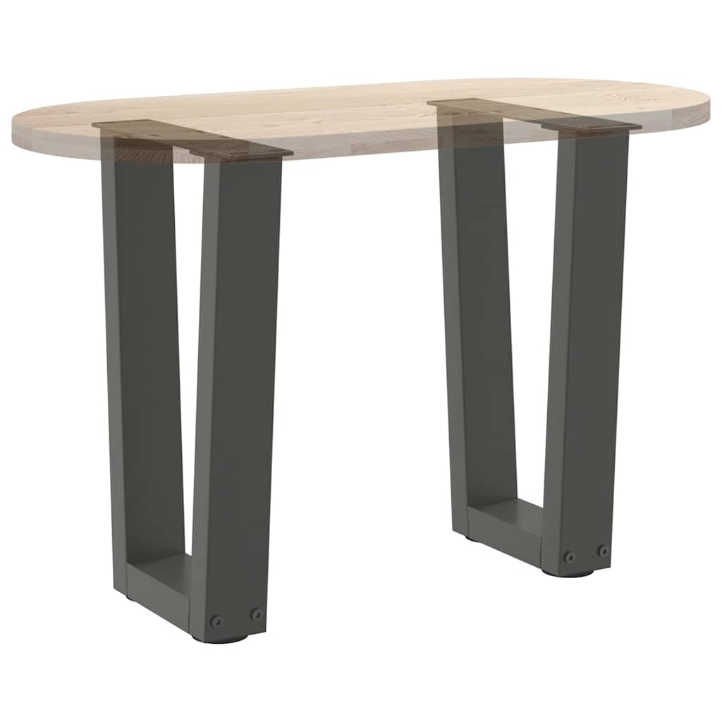 vidaXL Coffee Table Legs V-Shape 2 pcs Anthracite 38x(42-43,3) cm Steel